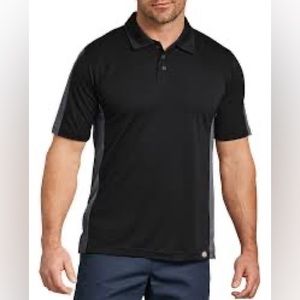 Dickies Industrial Color Block Polo Black & Gray - Workwear / Work Shirts